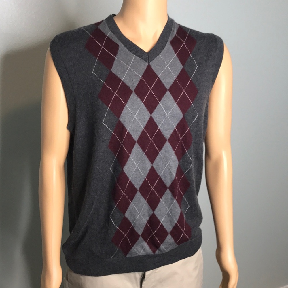 Banana Republic Silk & Cashmere V Neck Vest Size L